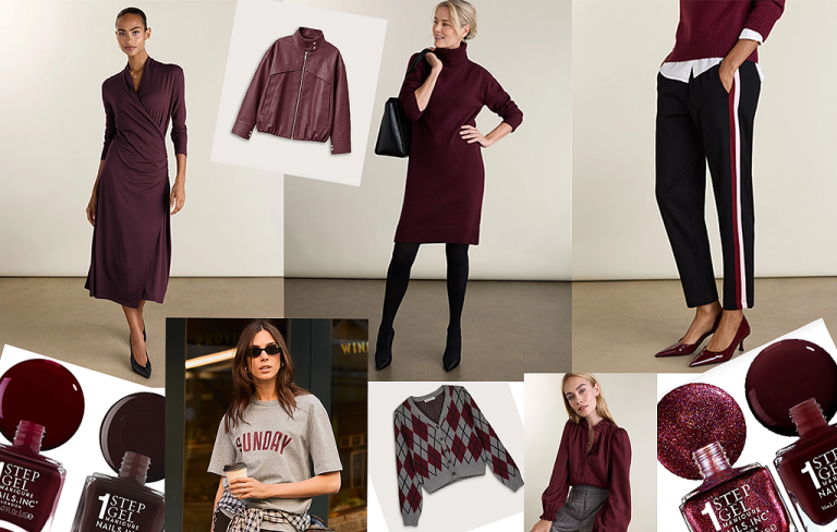 Beautiful Burgundy Transitional Styles